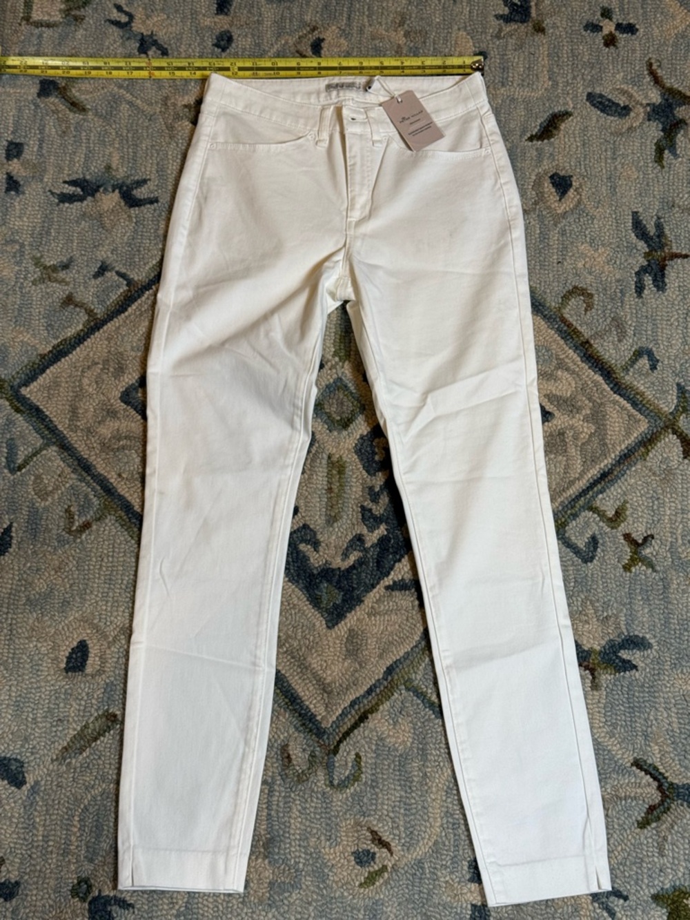 NWT‎ Peter Millar Women’s Luxury Stretch White Skinny Jeans Size 2 High Rise - Picture 4 of 12
